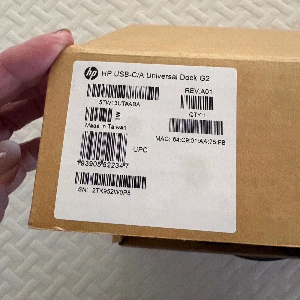 HP USB-C G5 Dock Docking Station Kit‎ with power cord New Tested
